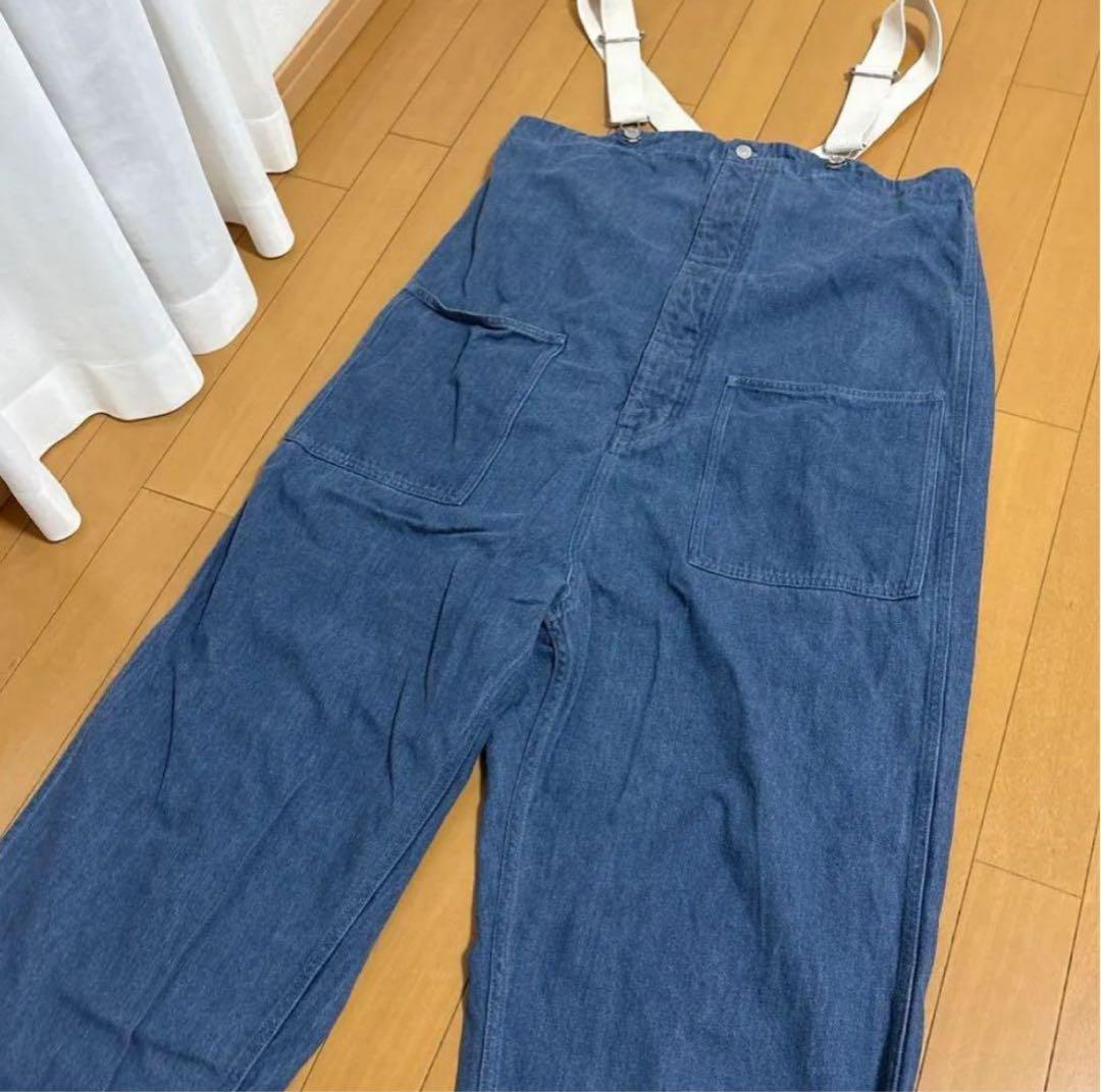 ネストローブ デニムデッキサロペット　nest robe