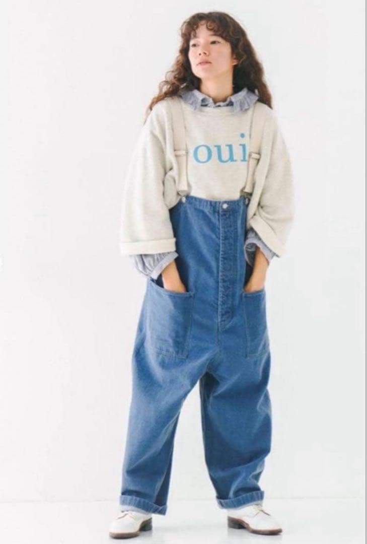 ネストローブ デニムデッキサロペット　nest robe