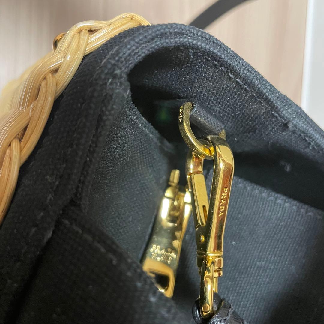 PRADA カナパ　カゴバッグ　ショルダーバッグ
