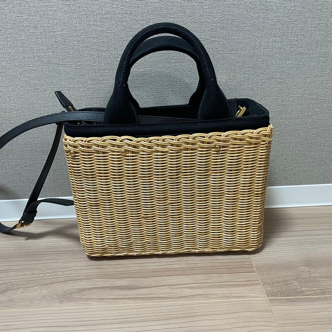 PRADA カナパ　カゴバッグ　ショルダーバッグ