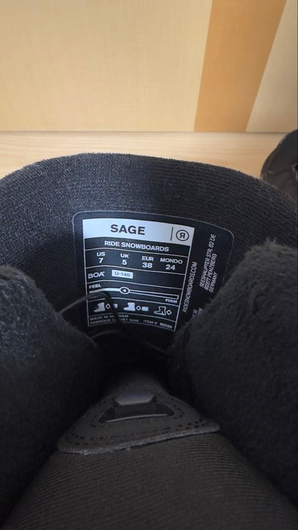 新品未使用品‼️RIDE SAGE25-26レディース BOAスノボブーツ24cm