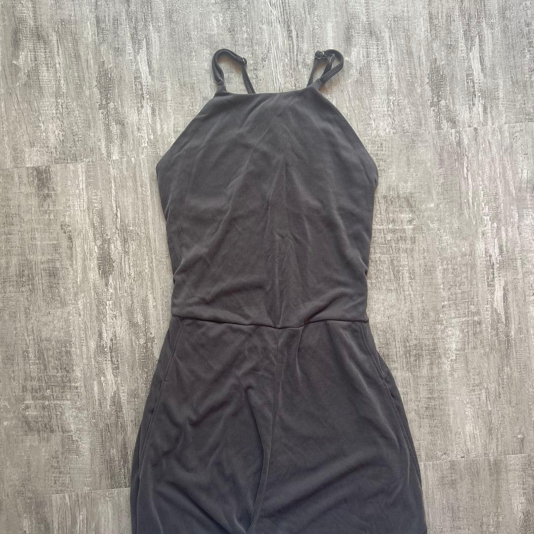 【andar】ブラックノースリーブ オールインワン