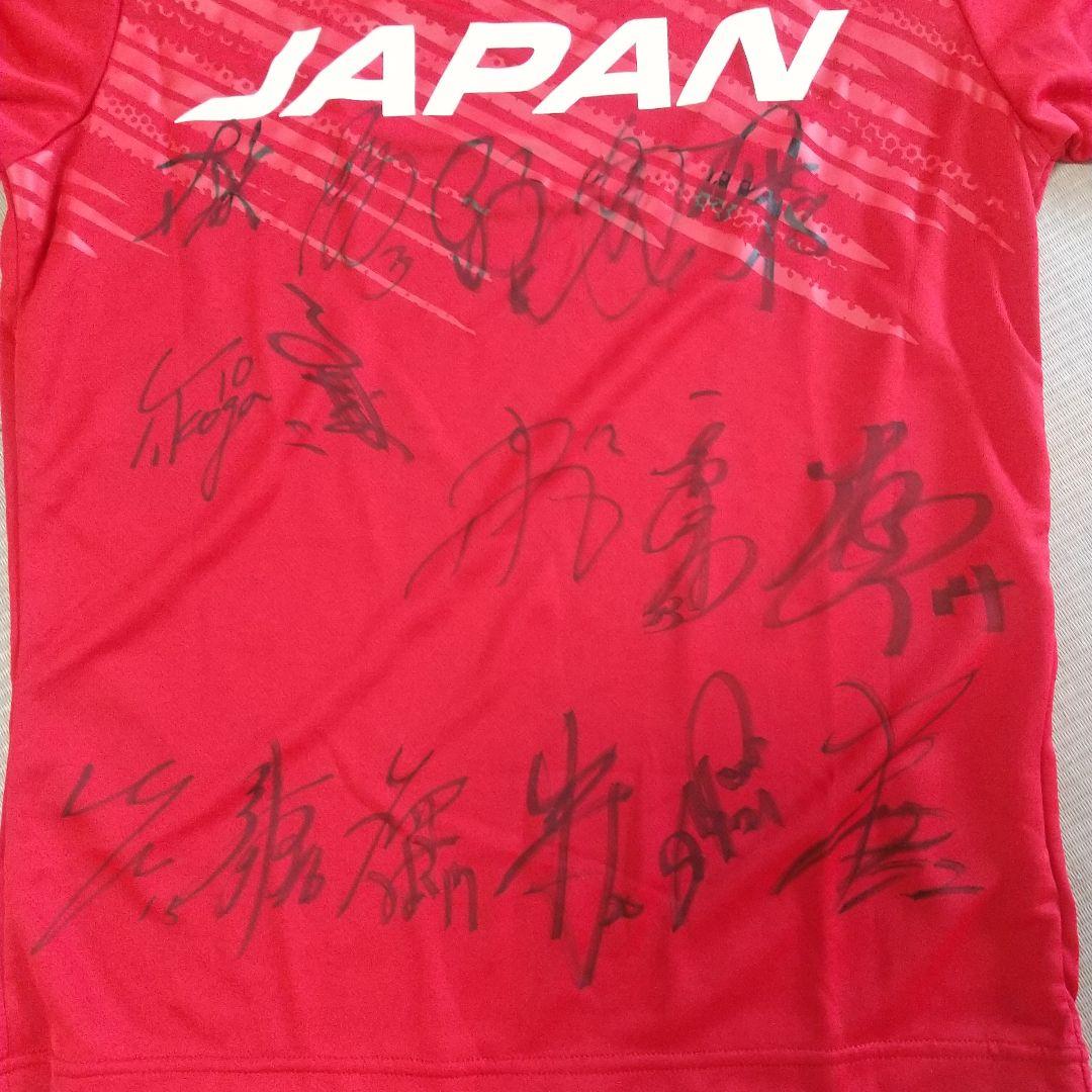 レア♪石川選手　西田選手　全日本男子バレー選手 サイン入りシャツ Mサイズ