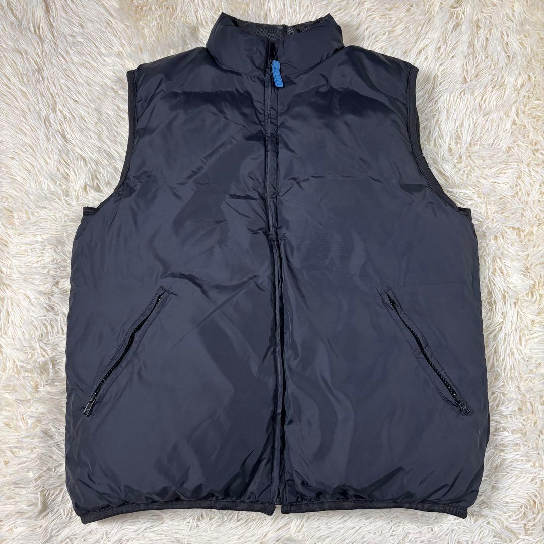 オールドネイビー 肉厚 ダウンベスト リバーシブル 総柄 宇宙柄 & ブラック