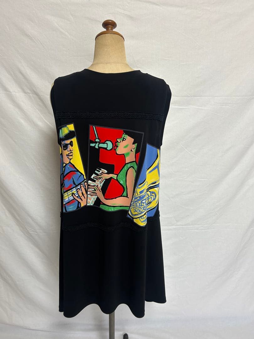 美品✨TOKUKO 1er VOLパネルプリントチュニックブラウス