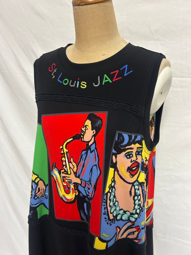 美品✨TOKUKO 1er VOLパネルプリントチュニックブラウス