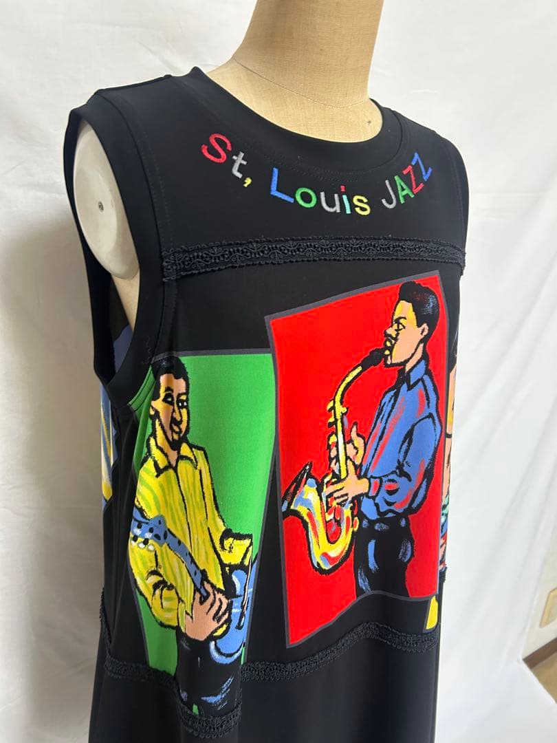 美品✨TOKUKO 1er VOLパネルプリントチュニックブラウス