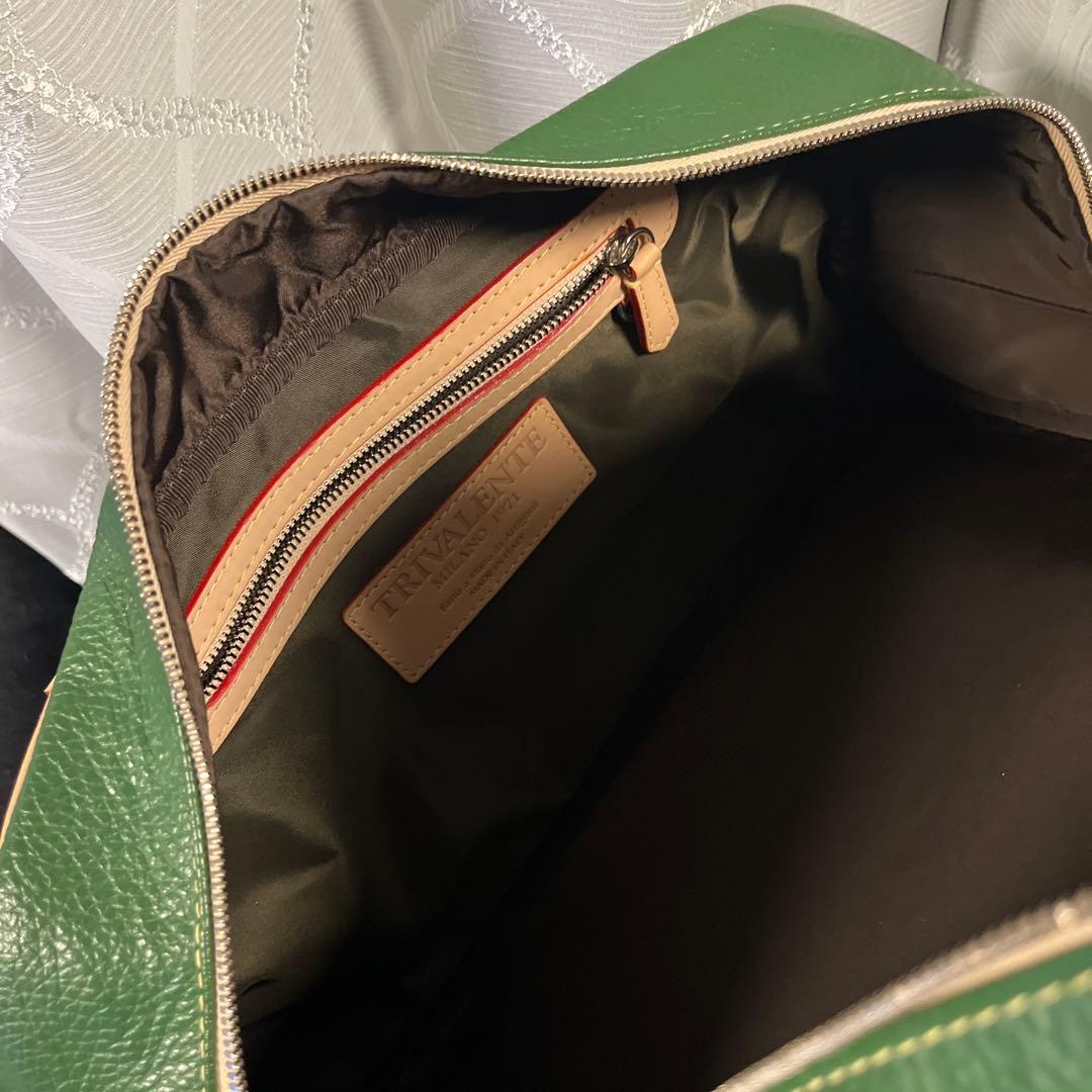 TRIVALENTE レザー ボストンバッグ