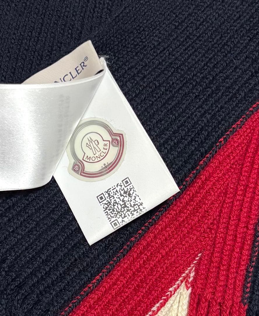 MONCLER モンクレール ウールマフラー イタリア製 保存袋付き