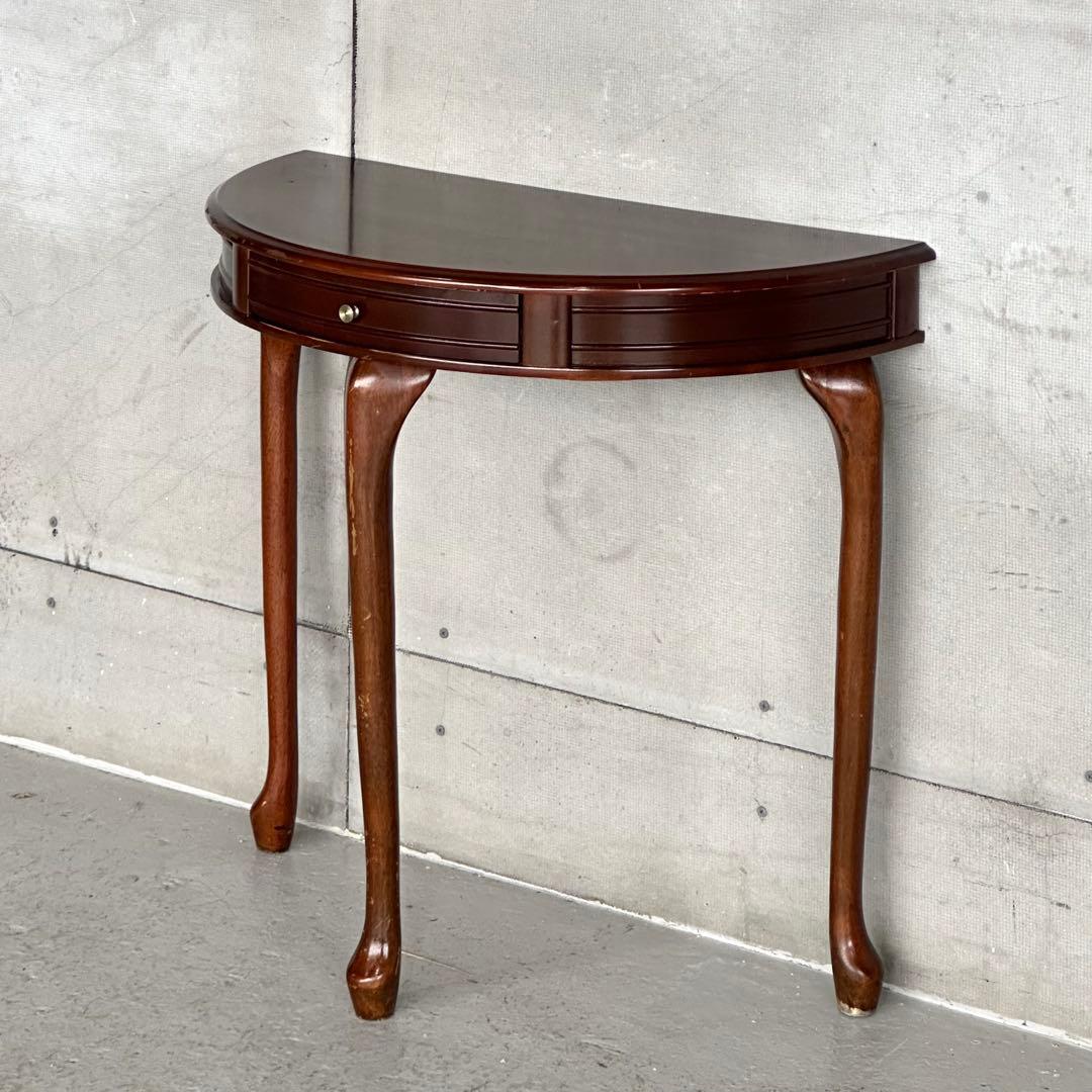 ★90s★猫脚 半円コンソールテーブル｜COGIT｜電話台｜花台｜クラシック家具