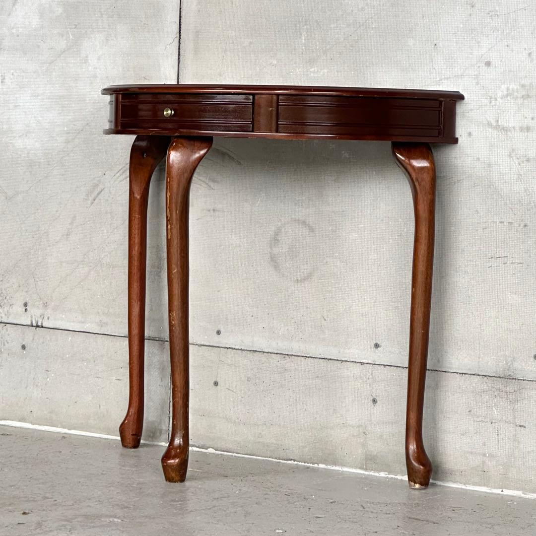 ★90s★猫脚 半円コンソールテーブル｜COGIT｜電話台｜花台｜クラシック家具