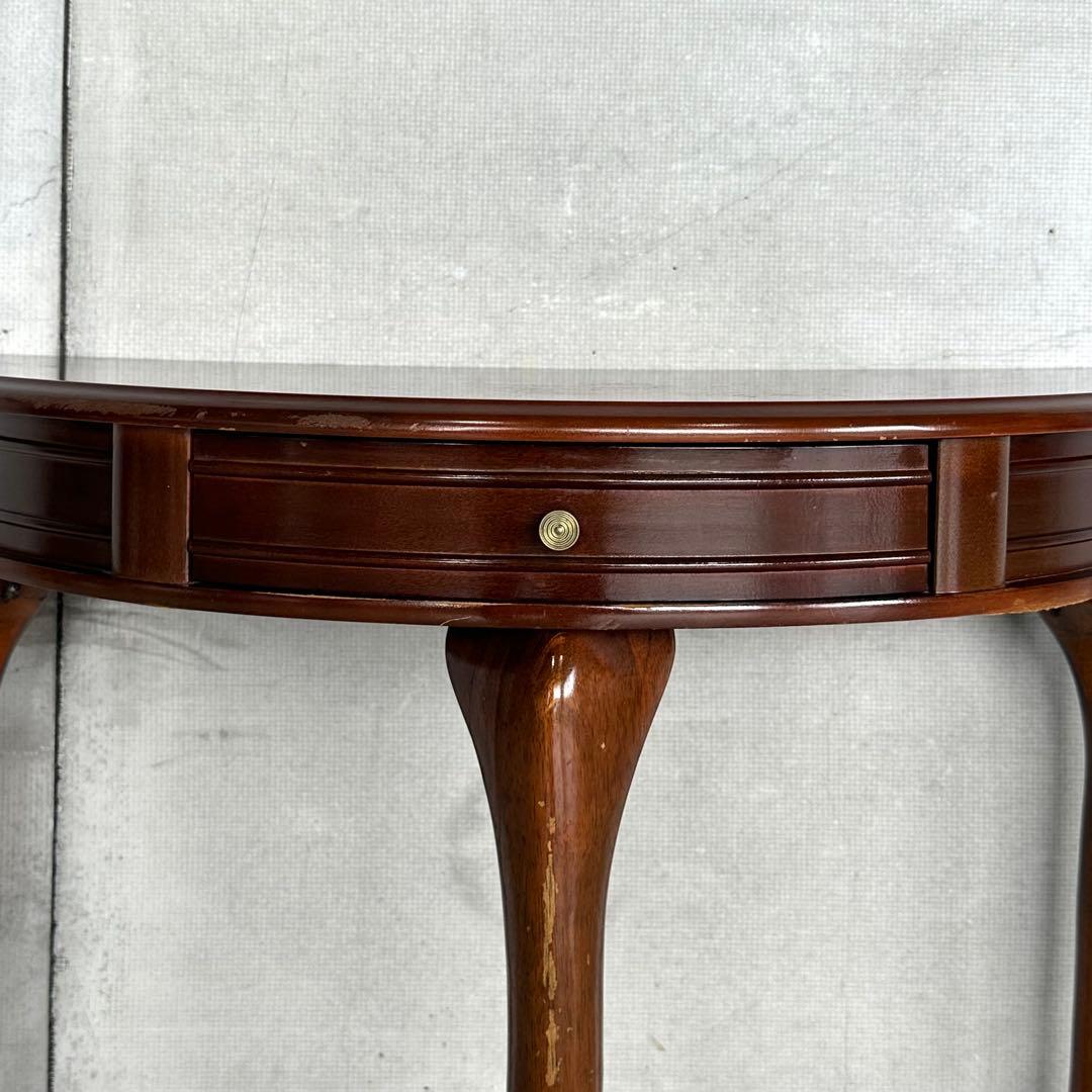 ★90s★猫脚 半円コンソールテーブル｜COGIT｜電話台｜花台｜クラシック家具