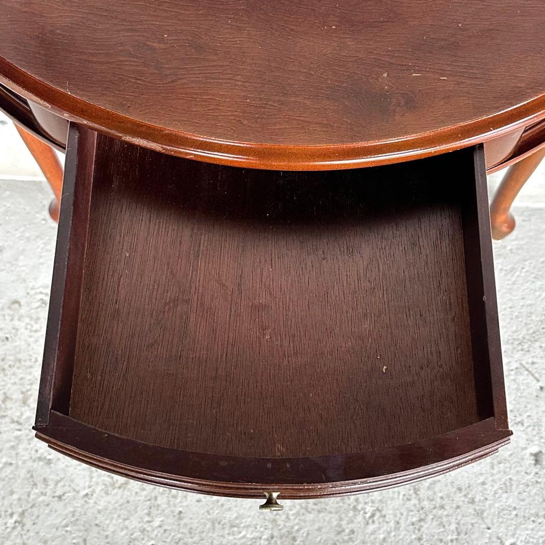 ★90s★猫脚 半円コンソールテーブル｜COGIT｜電話台｜花台｜クラシック家具