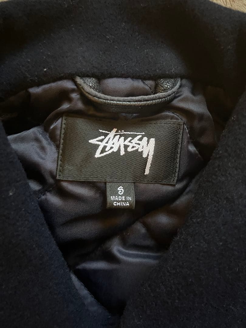 新品 STUSSY KING VARSITY JACKET S スタジャン