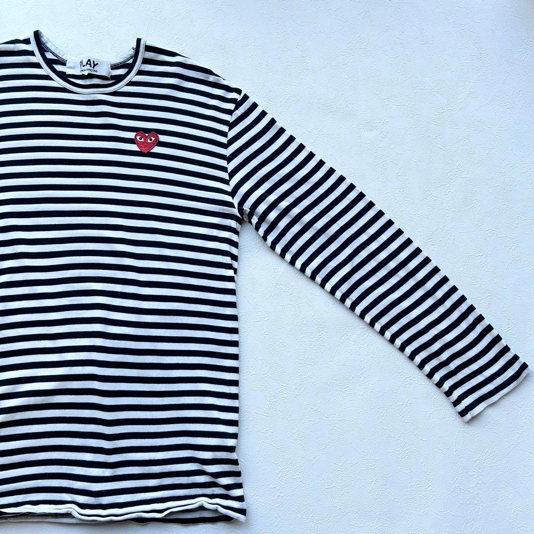 コムデギャルソンプレイ ボーダー ロンT XXL AZ-T164 日本製