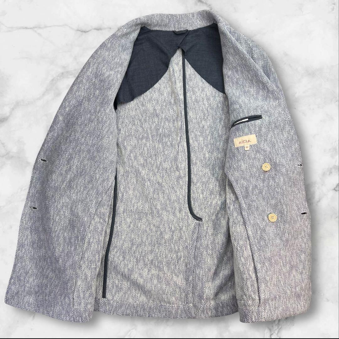 定価約8万 極美品 altea 金釦 4Bダブルプレストテーラードジャケット52