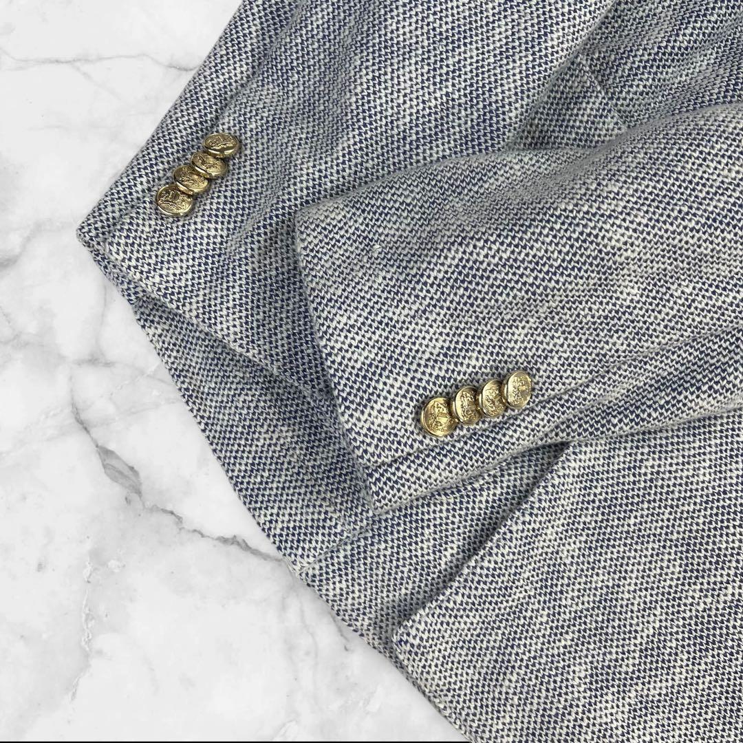 定価約8万 極美品 altea 金釦 4Bダブルプレストテーラードジャケット52