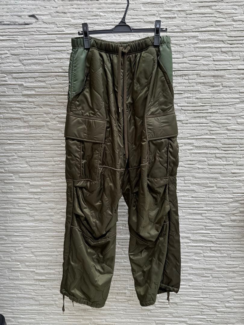 elephant tribal fabrics キルティングカーゴパンツ