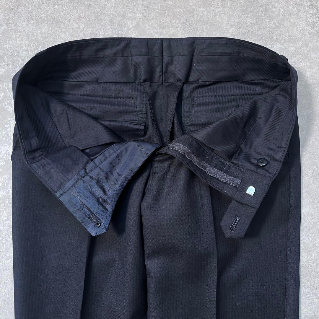 【極美品】ポールスミス スーツセットアップ 総柄裏地 ネイビー L