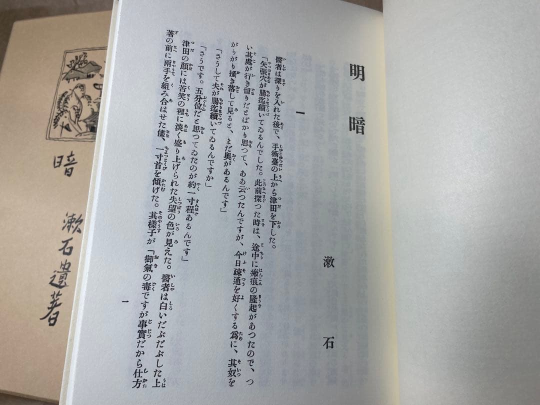 「明暗」夏目漱石 著 岩波書店　初版復刻版