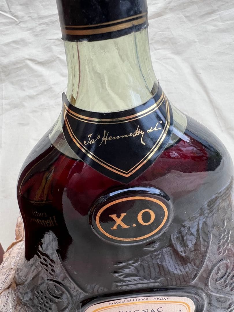 ヘネシー xo金キャップ、ブランデー、箱付き、古酒★未開栓★