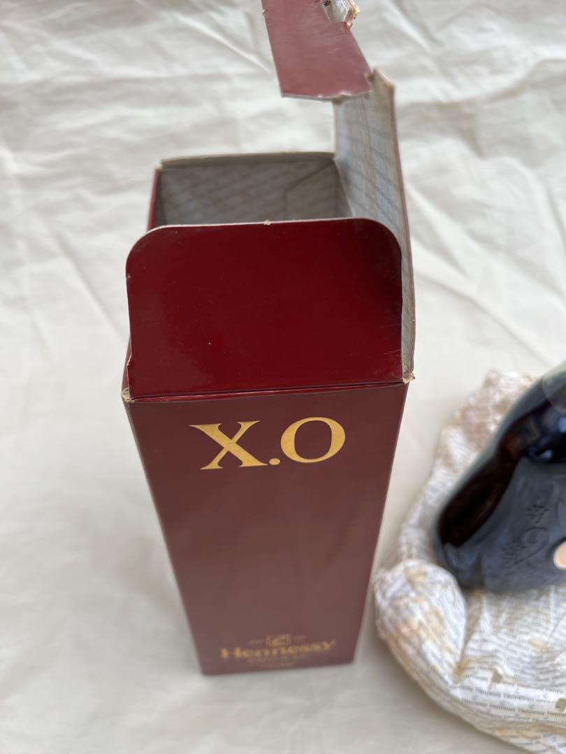 ヘネシー xo金キャップ、ブランデー、箱付き、古酒★未開栓★
