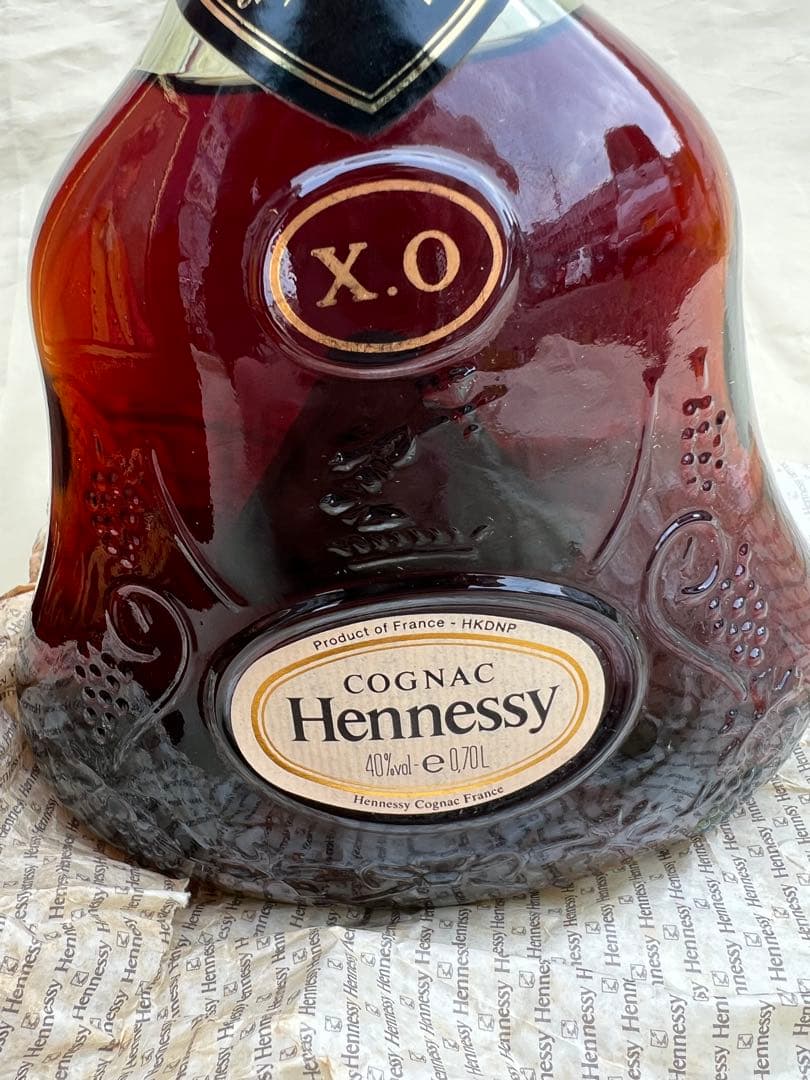 ヘネシー xo金キャップ、ブランデー、箱付き、古酒★未開栓★