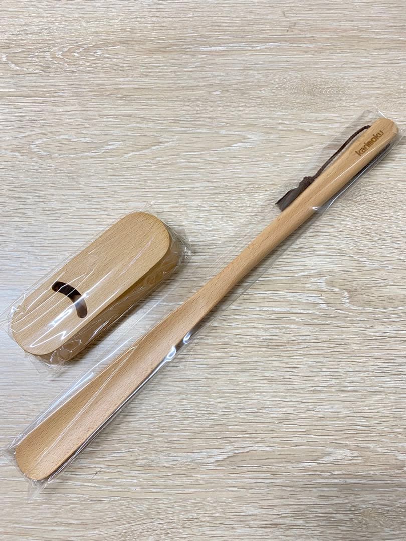 【限定品】カリモク製シューホーン／木製靴べら／日本製／カリモク家具／ブナ／ビーチ