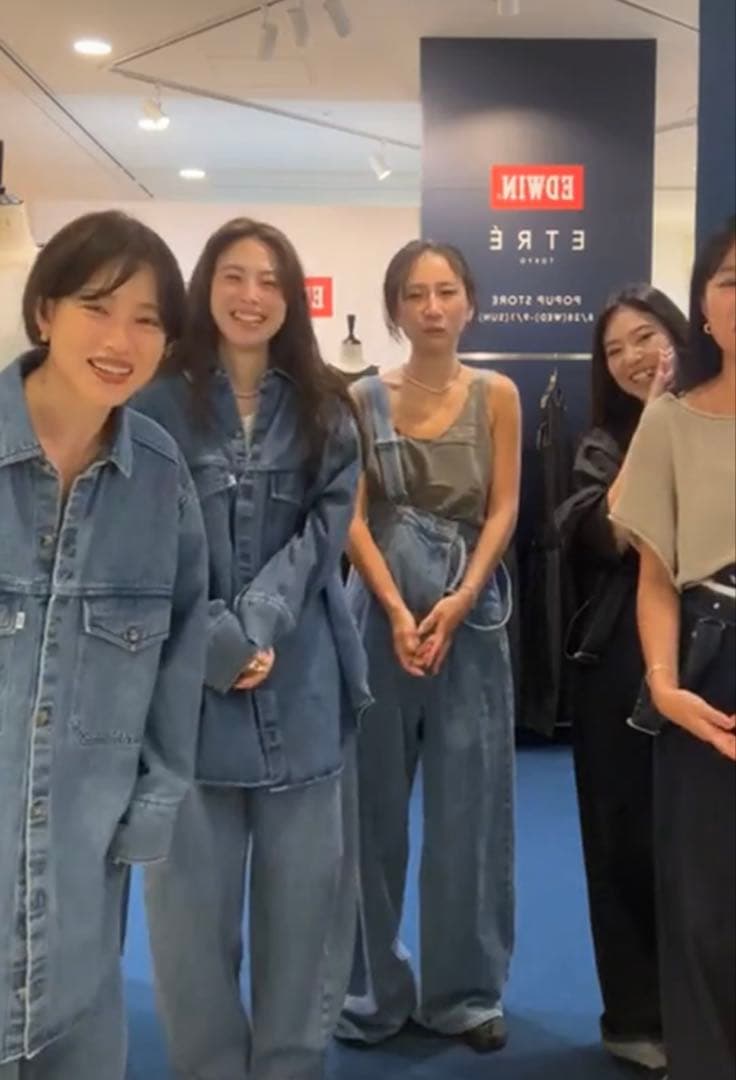 EDWIN × ETRÉ TOKYO デニムシャツ　ブルー