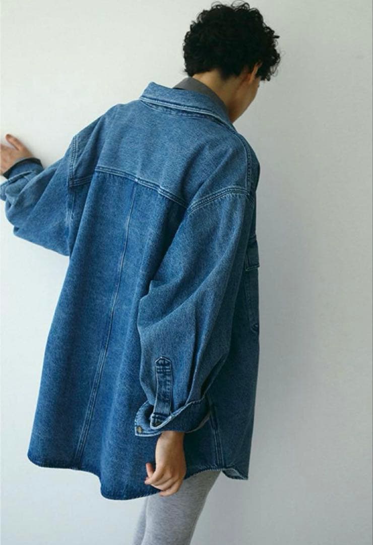 EDWIN × ETRÉ TOKYO デニムシャツ　ブルー