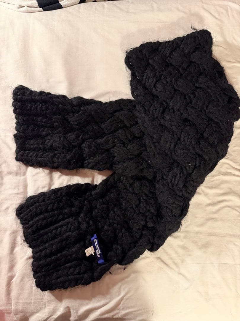 ジュンヤワタナベマン　コムデギャルソン　ビッグマフラー