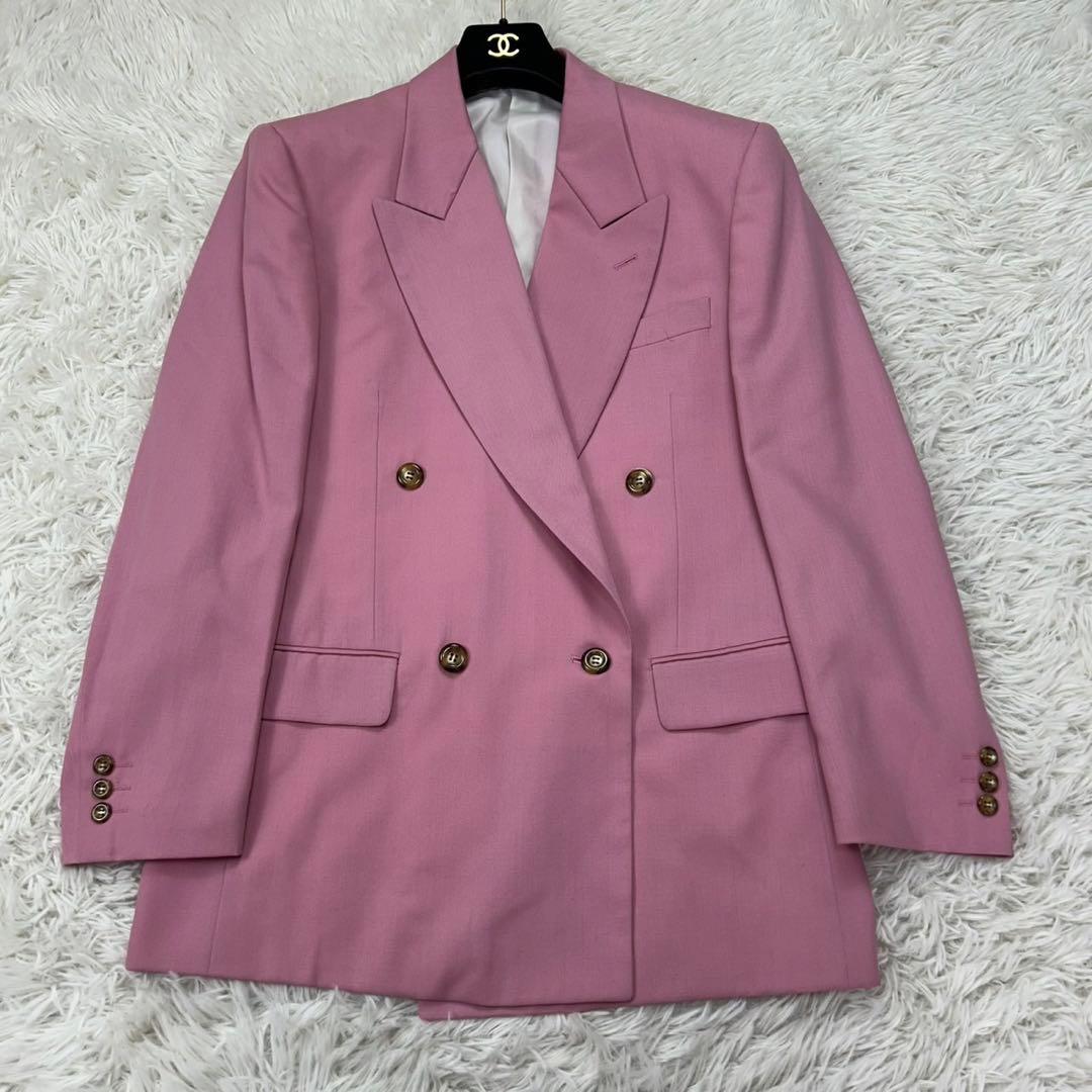 E357 新品未使用 L ジュンメン 3Pセット 刺繍 ダブル スーツ メンズ