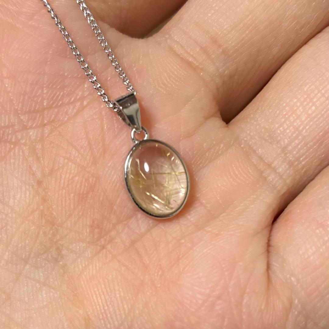 【ルチルクォーツネックレス】霊力いれてます！金運効果やばすぎる…