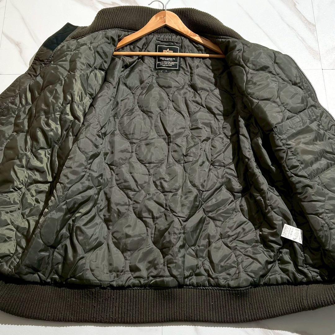 美品✨希少サイズ 5L ALPHA アルファ MA-1 フライトジャケット