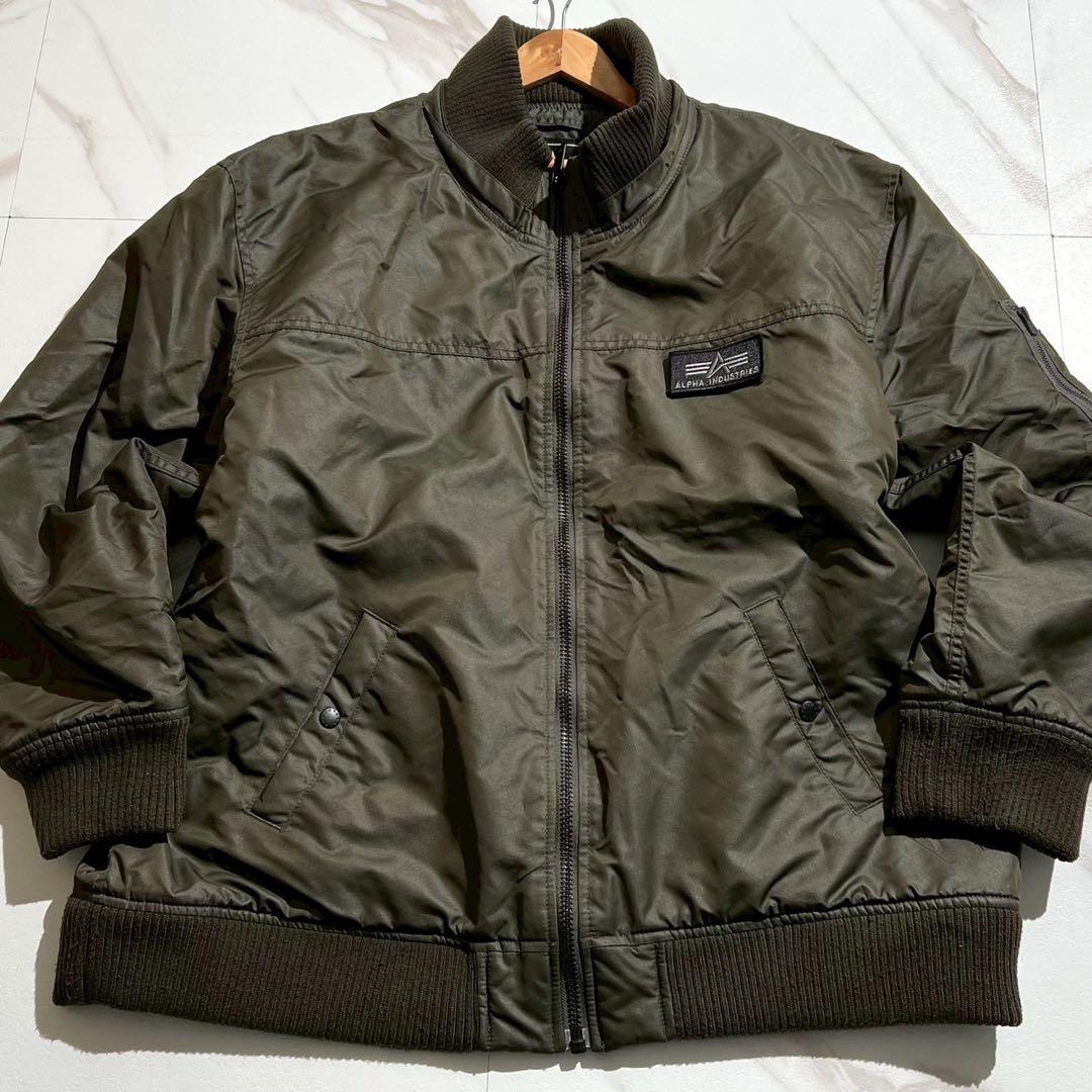 美品✨希少サイズ 5L ALPHA アルファ MA-1 フライトジャケット