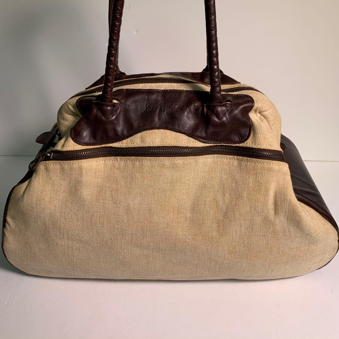 Jas m.b. 帆布 レザー ボストンバッグ 英国製 持ち手レザー 肩掛け可