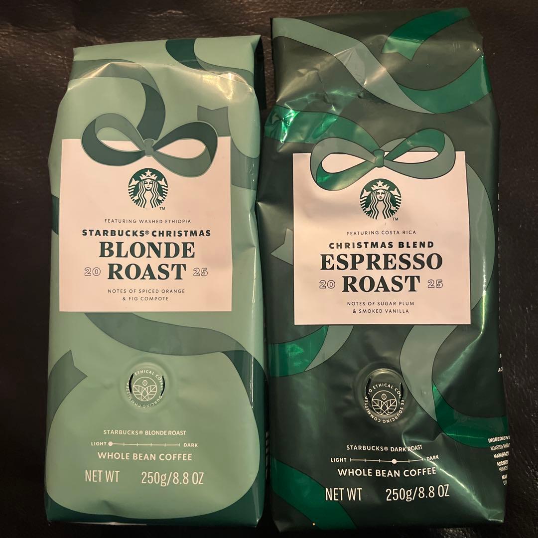 スターバックス　コーヒー豆　7袋　クリスマスブレンド　スタバカード　パスポート