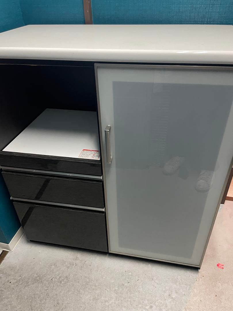 ニトリ Ｎポスティア 90BK キッチンボード レンジ台 調理台 食器棚