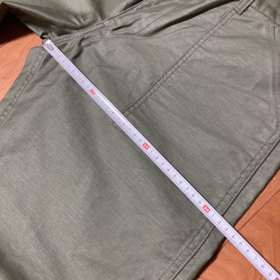 児島ジーンズ　ベ−シックベイカーパンツW38 オリーブグリーン