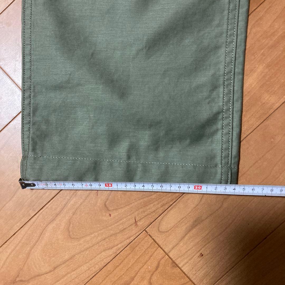 児島ジーンズ　ベ−シックベイカーパンツW38 オリーブグリーン