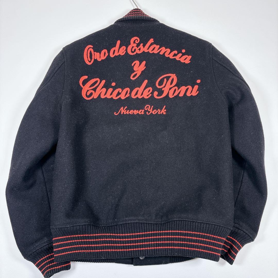 美品✨ Schott スタジャン 牛革 メルトンウール 刺繍 サイズS