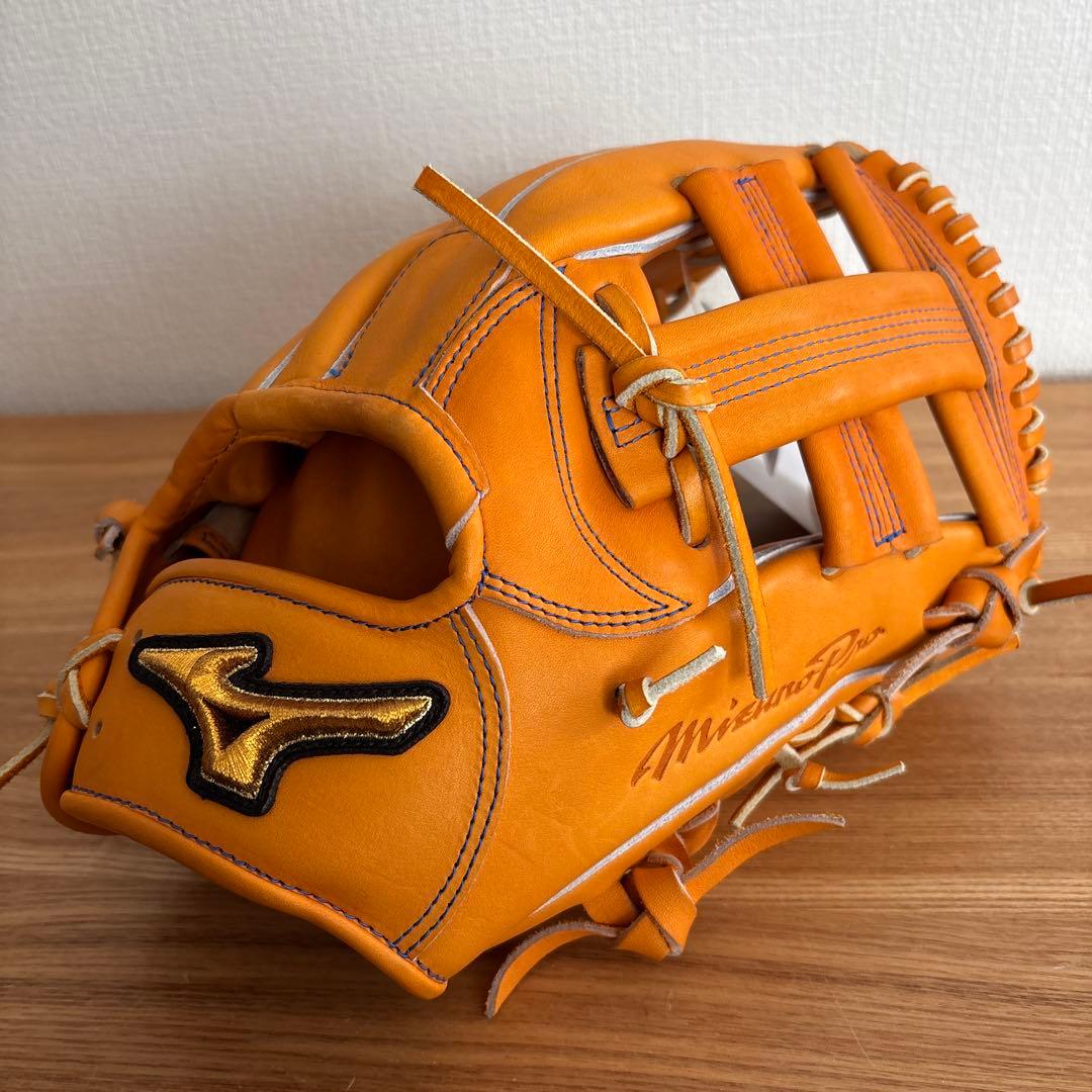 ミズノプロ　硬式用　グラブ　定価72,600円　グローブ　内野用　HAGA