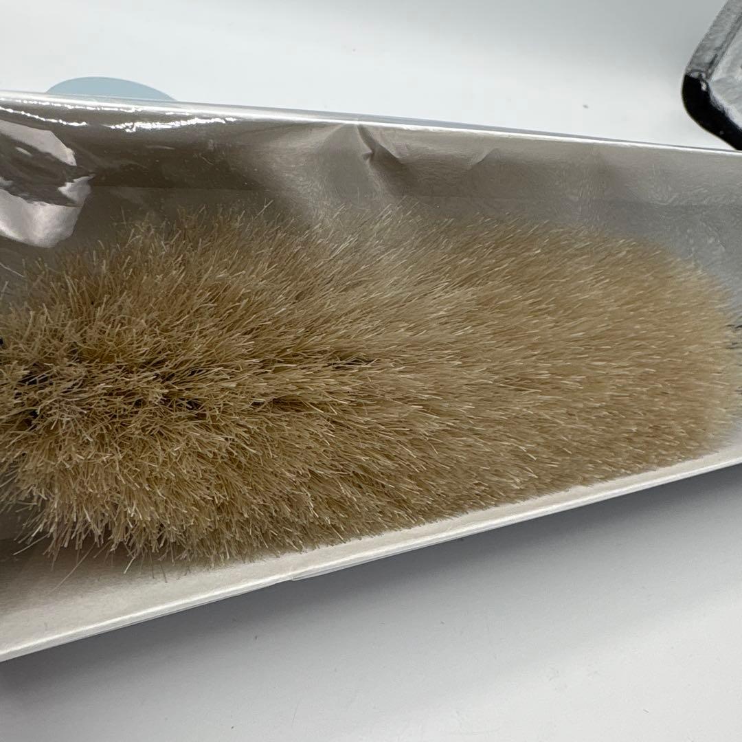 ブラシの平野（HIRANO）白馬毛　 洋服ブラシ　箱付き　カシミヤ用