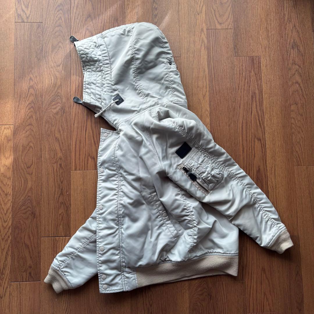 AVIREX N-2B フライトジャケット　シルバー　ミリタリー　短丈