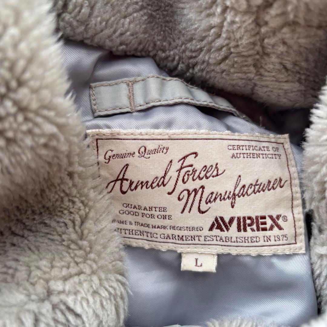 AVIREX N-2B フライトジャケット　シルバー　ミリタリー　短丈