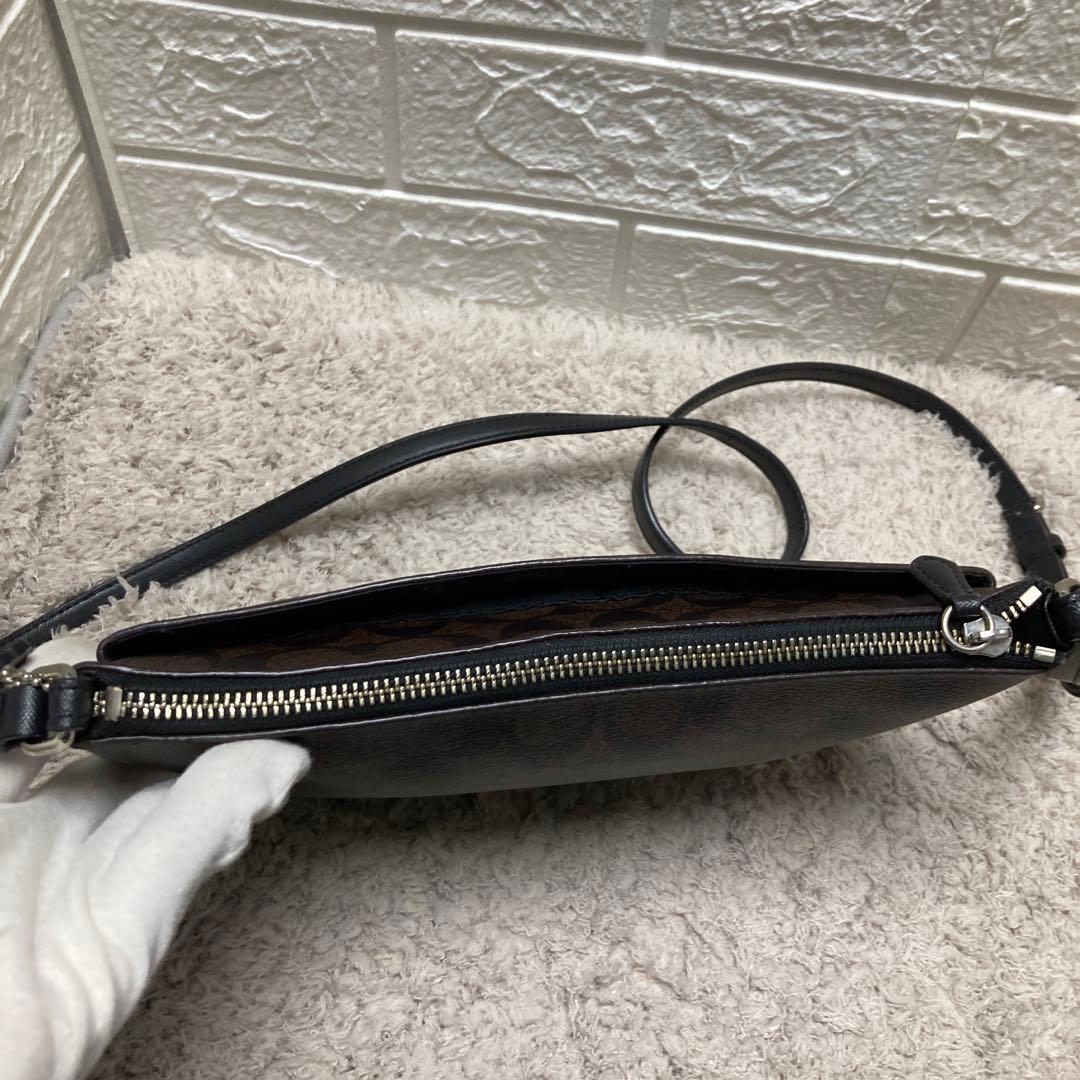 極美品❣️ COACH コーチ F52268 シグネチャーショルダーバッグブラウン