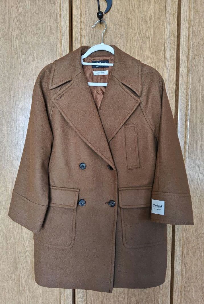 ジャーナルスタンダードレリュームBellandi ミドルPコート36 キャメル