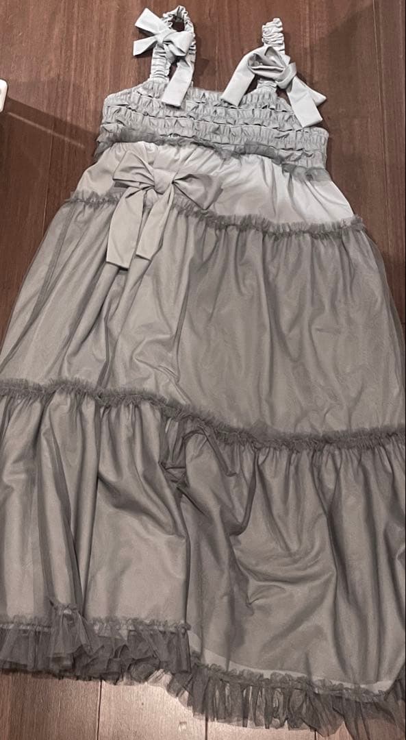 merry jenny チュールリボンキャミワンピ