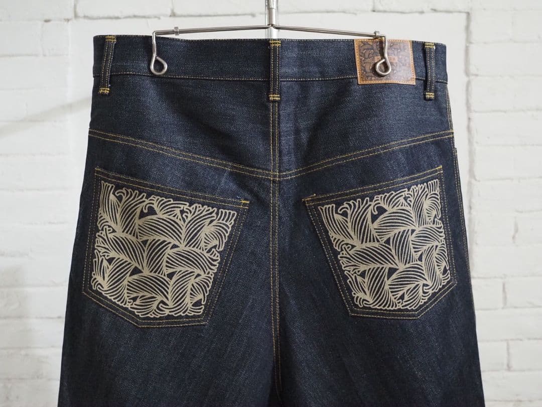 未使用 クリストファーネメス ロープ柄 サリエルパンツ Lサイズ デニム