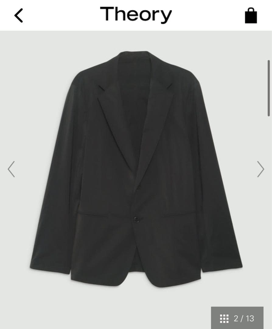 ジャケット・アウター 25ss Theory Nylon Texture Clinton Blazer